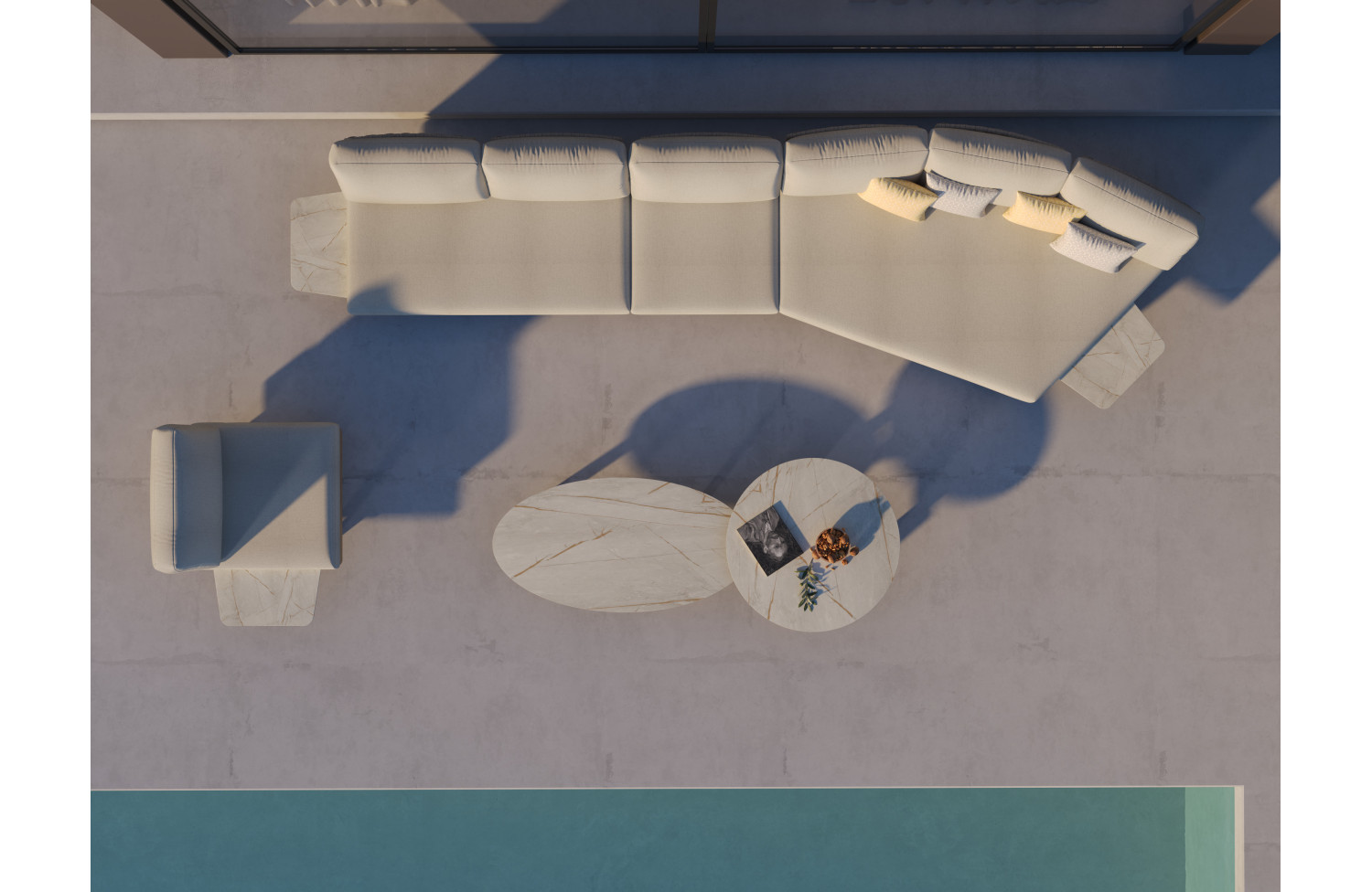 Кавовий солик (круглий) COUTURE LOUNGE 92415180 / NATURAL