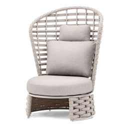 Крісло з високою спинкою (з подушками) COUTURE NOBLE NOBLE-G High-Back 92519530 / TAUPE