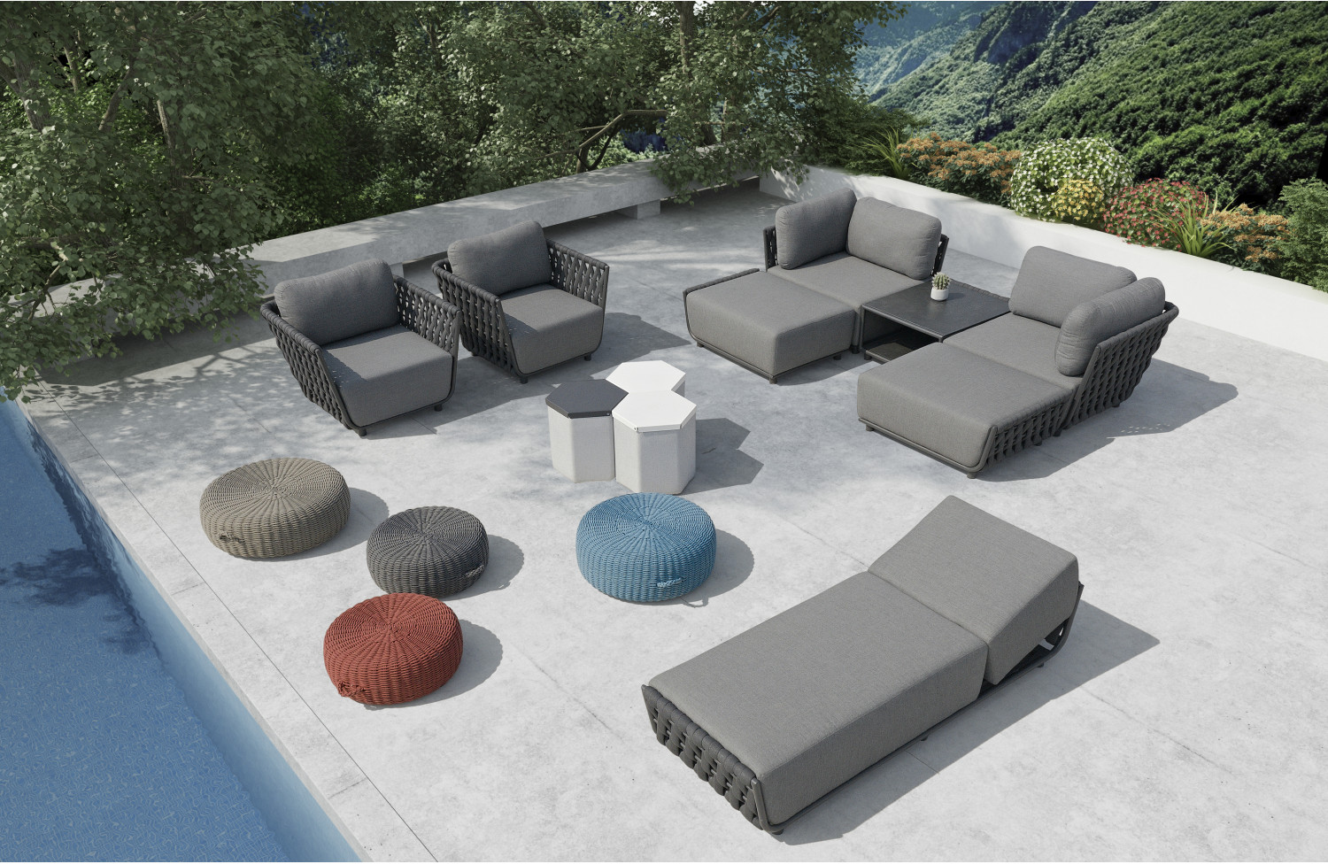 Пуф (з подушками) COUTURE HUG 91933150