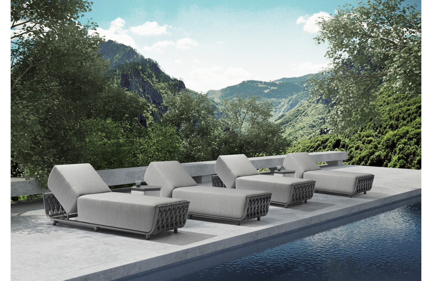 Шезлонг (з подушками) COUTURE HUG 91933510