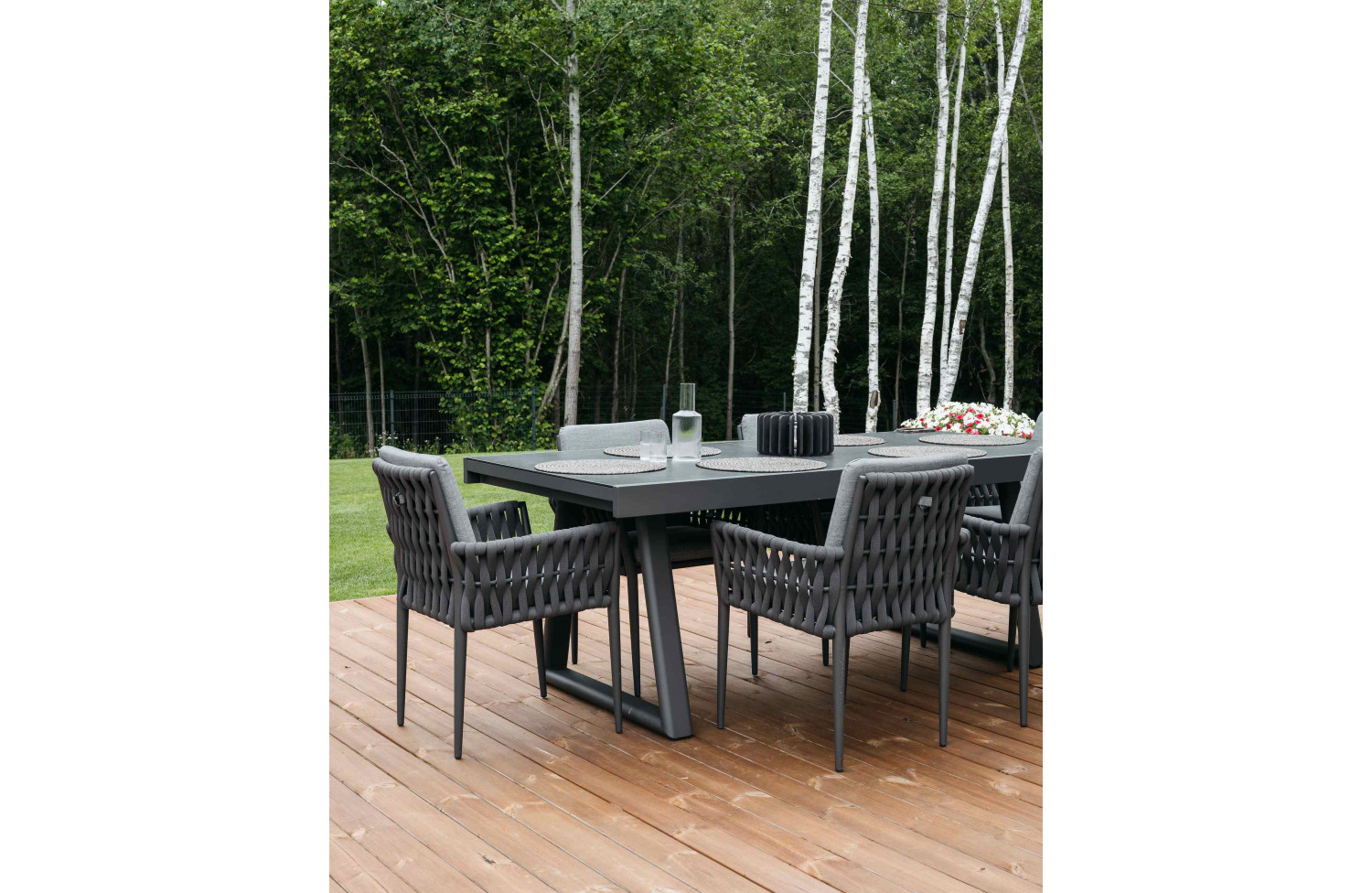 Обідній стіл розкладний 200-300 COUTURE HUG CLUB 92032380-A/ANTHRACITE