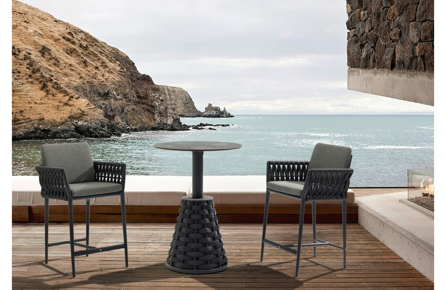 Стілець барний (з подушками) COUTURE HUG 91933460