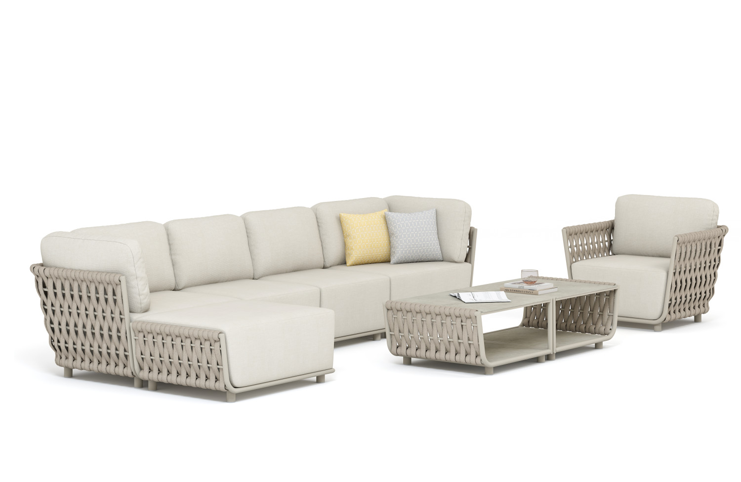 Пуф (з подушками) COUTURE HUG 91933150 / TAUPE