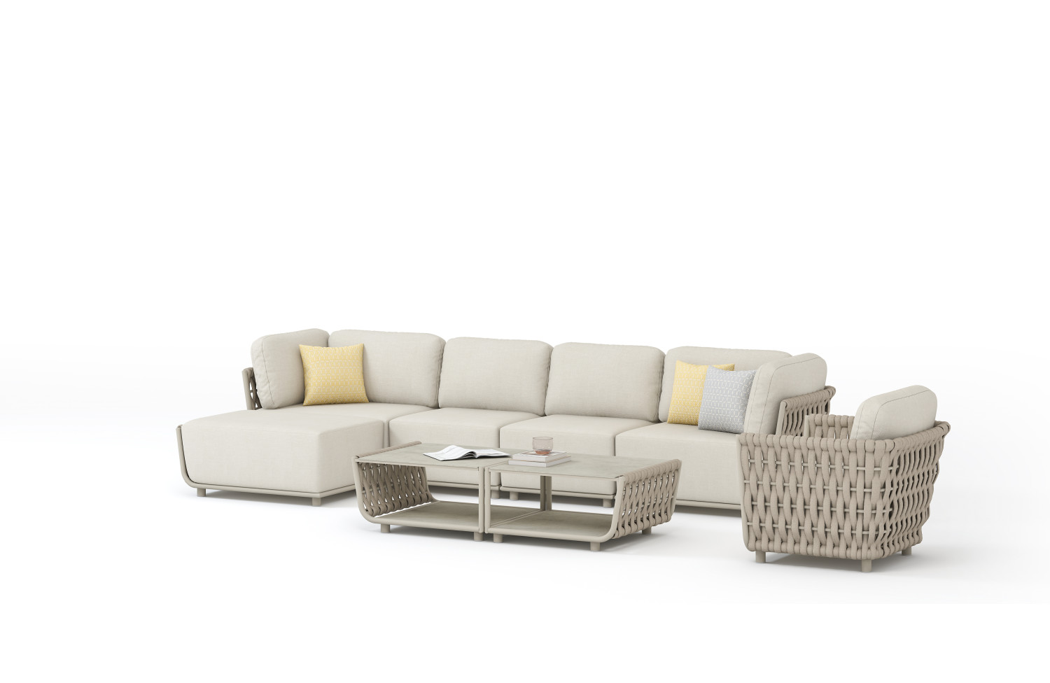 Пуф (з подушками) COUTURE HUG 91933150 / TAUPE