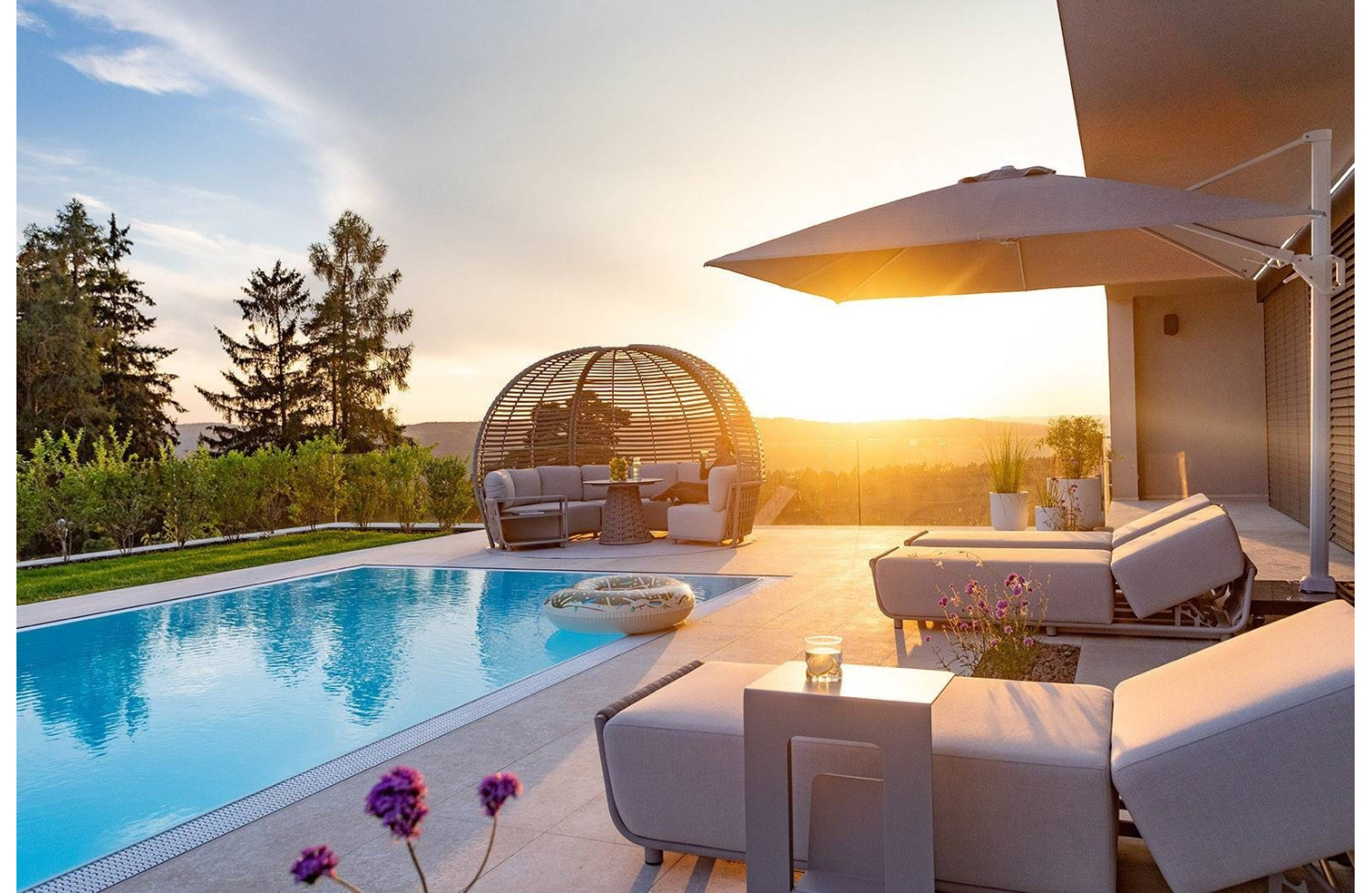 Шезлонг (з подушками) COUTURE HUG 91933510 / TAUPE