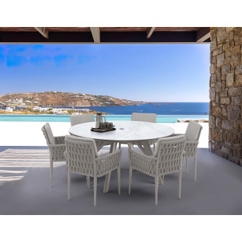 Стілець з- підлокітниками (з подушками) COUTURE HUG 91933300 / TAUPE