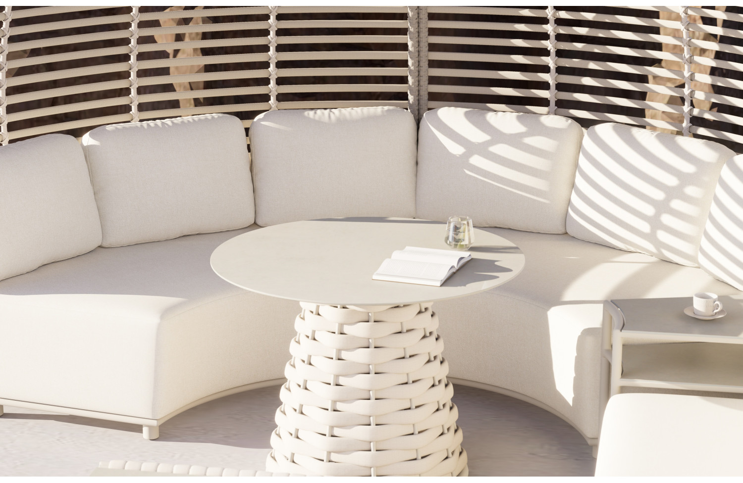 Стіл-лаунж / круглий д.90 COUTURE HUG 91933180 / TAUPE