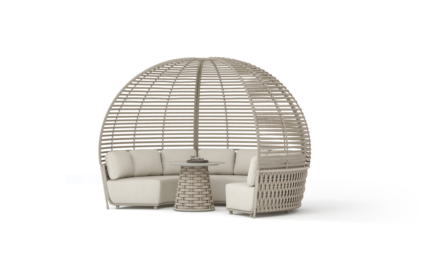 Стіл-лаунж / круглий д.90 COUTURE HUG 91933180 / TAUPE