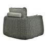 Lounge armchair (with cushions) ALLEGRA AL 01G / ANTHRACITE