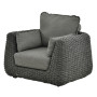 Lounge armchair (with cushions) ALLEGRA AL 01G / ANTHRACITE