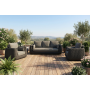 Lounge armchair (with cushions) ALLEGRA AL 01G / ANTHRACITE