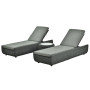 Sunlounger (with cushions) ALLEGRA AL 04G / ANTHRACITE