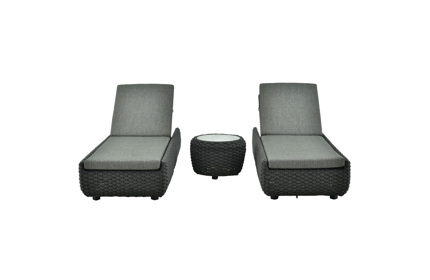 Sunlounger (with cushions) ALLEGRA AL 04G / ANTHRACITE