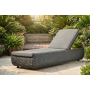 Sunlounger (with cushions) ALLEGRA AL 04G / ANTHRACITE