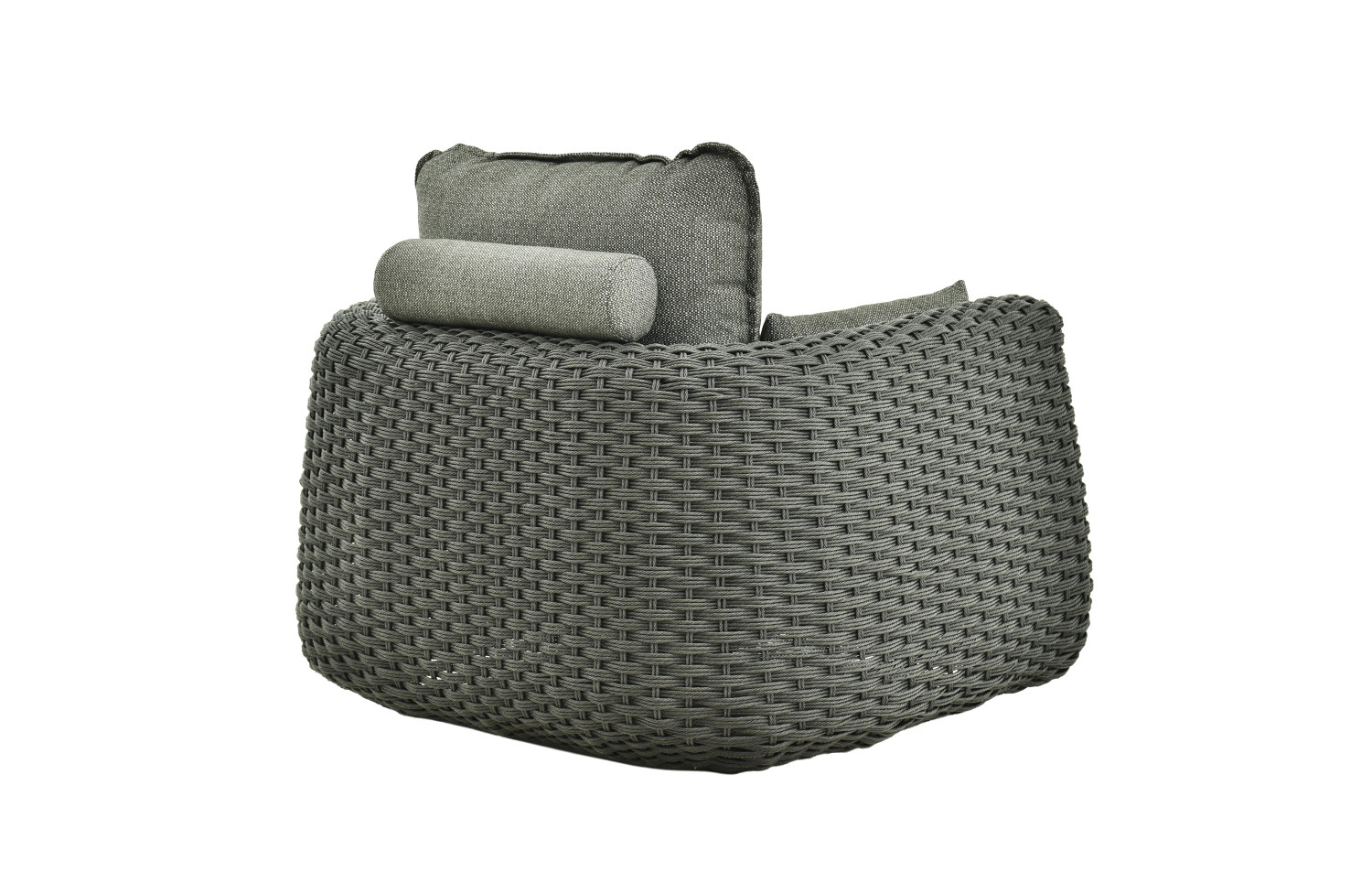 Fotel (z poduszkami) ALLEGRA AL 01G / ANTRACYT