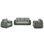 Sofa 3-osobowa (z poduszkami) ALLEGRA AL 02G / ANTRACYT
