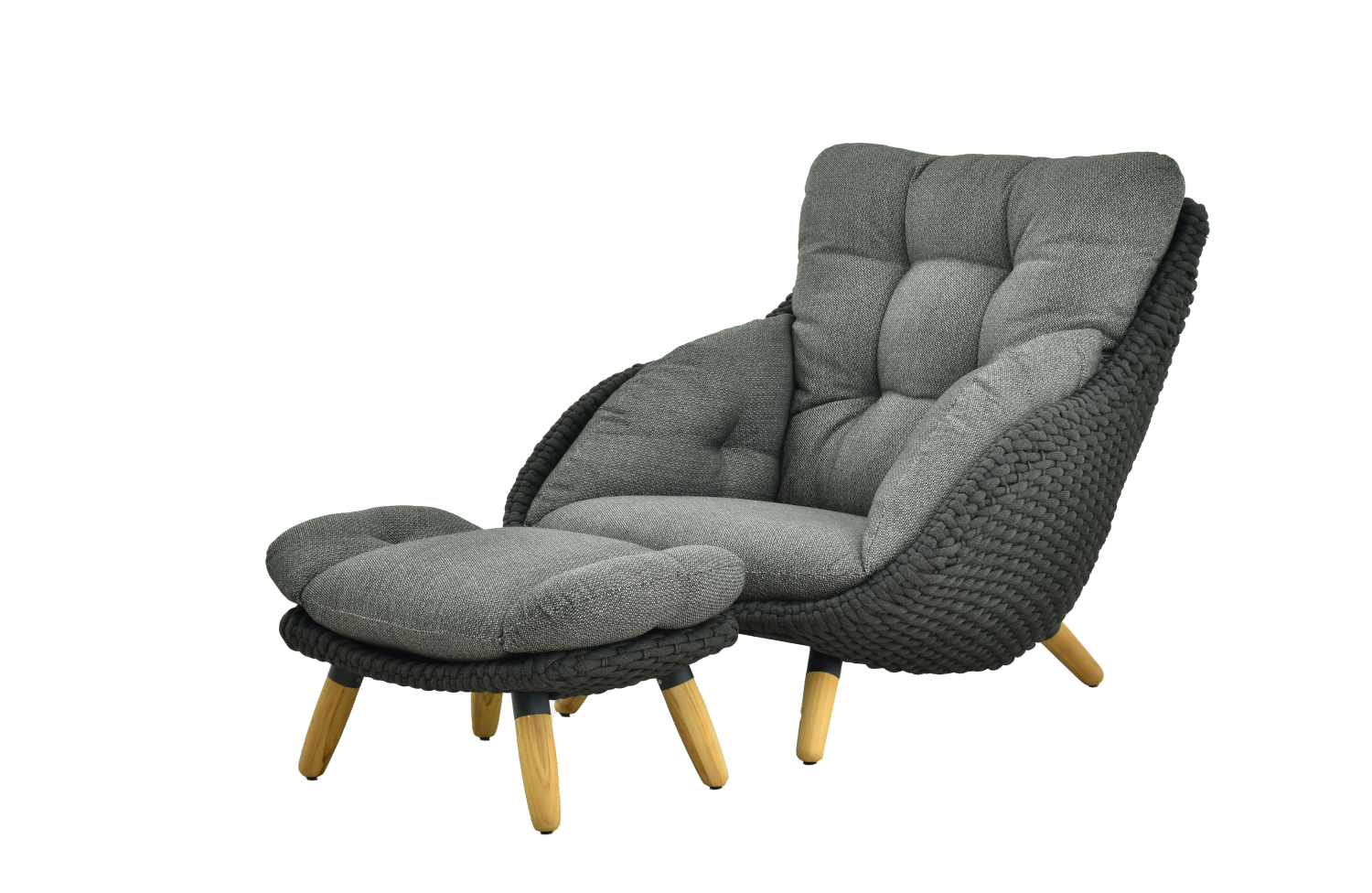 Pufa (z poduszką) ALLEGRA KING AL 08G / ANTHRACITE