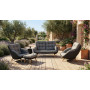 Lounge armchair (with cushions) ALLEGRA KING AL 07G / ANTHRACITE
