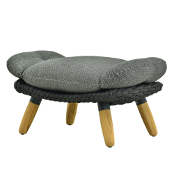 Ottoman (with cushion) ALLEGRA KING AL 08G / ANTHRACITE