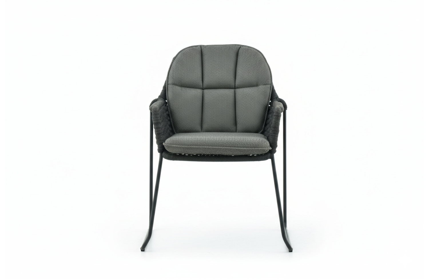 Dining armchair (with cushions) ALLEGRA AL 30G / ANTHRACITE