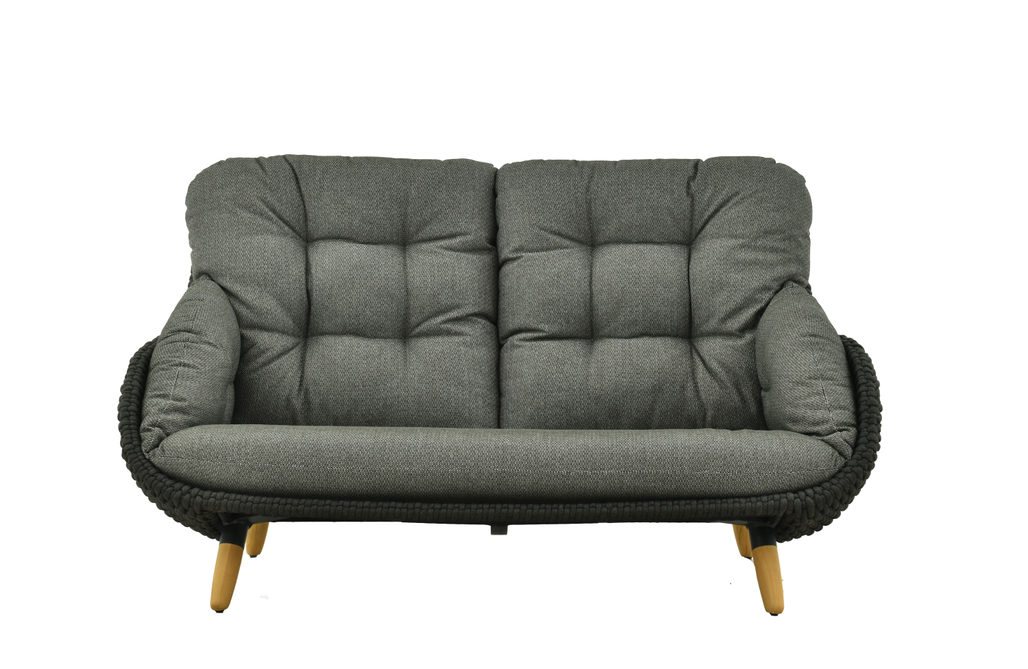 Sofa 2-osobowa (z poduszkami) ALLEGRA KING AL 09G / ANTHRACITE