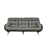 Sofa 3-osobowa (z poduszkami) ALLEGRA KING AL 10G / ANTHRACITE