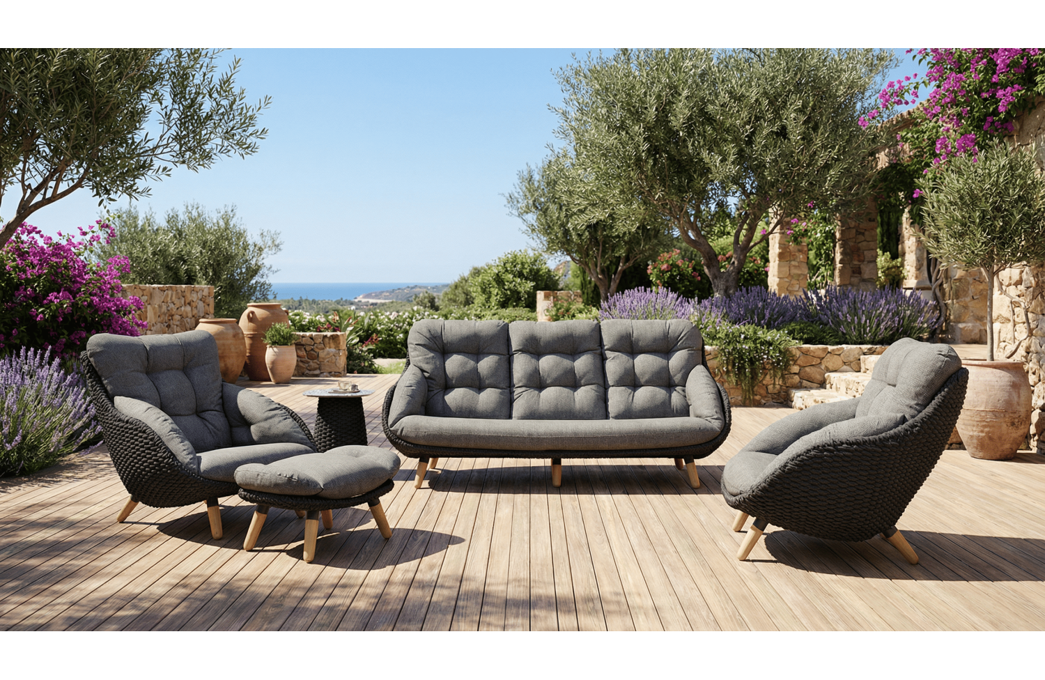 Stolik boczny 45*45 ALLEGRA KING AL 11G / ANTHRACITE