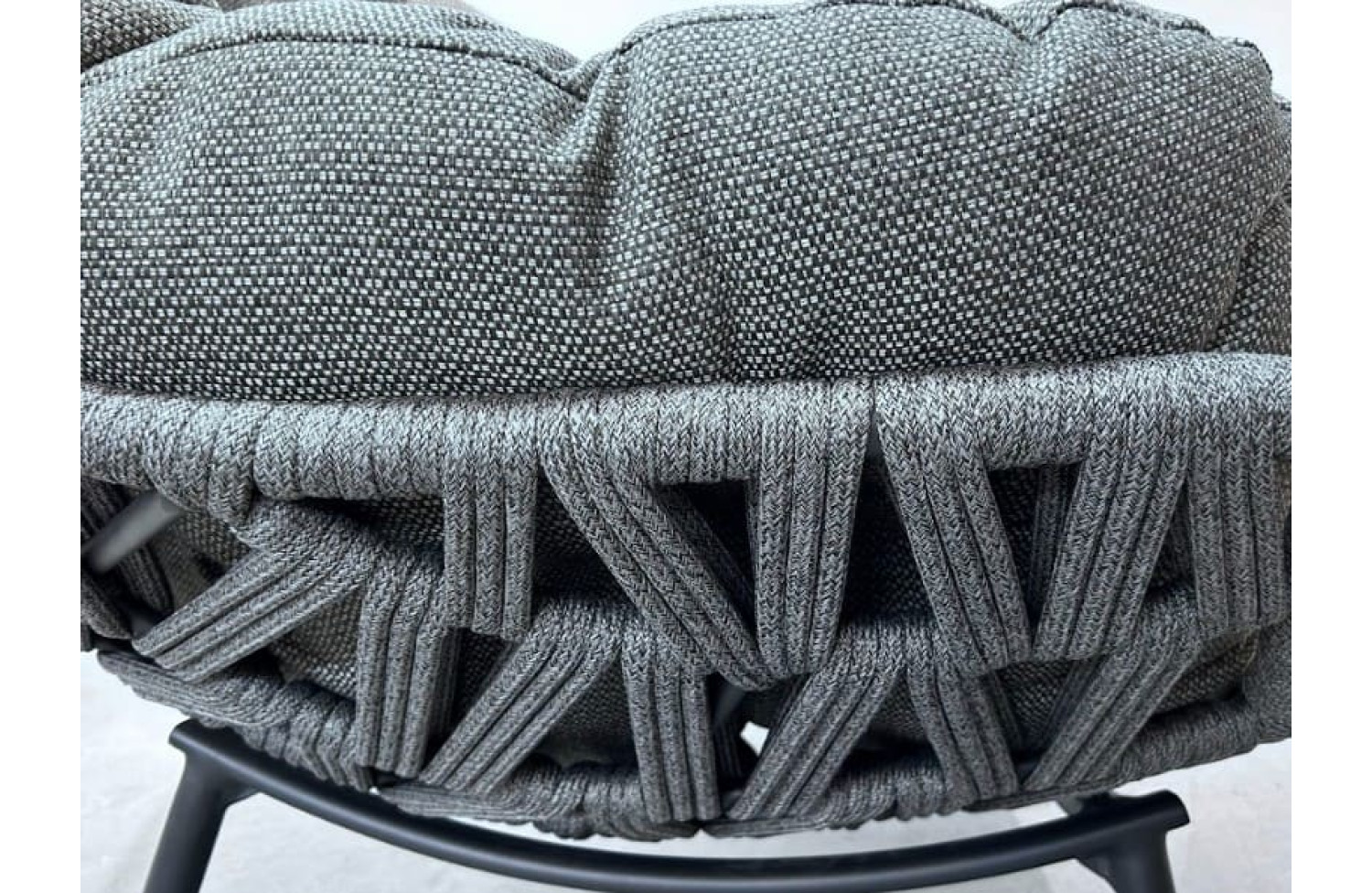 Fotel mały S (z poduszkami) ALLEGRA EGG AL 13G / ANTHRACITE