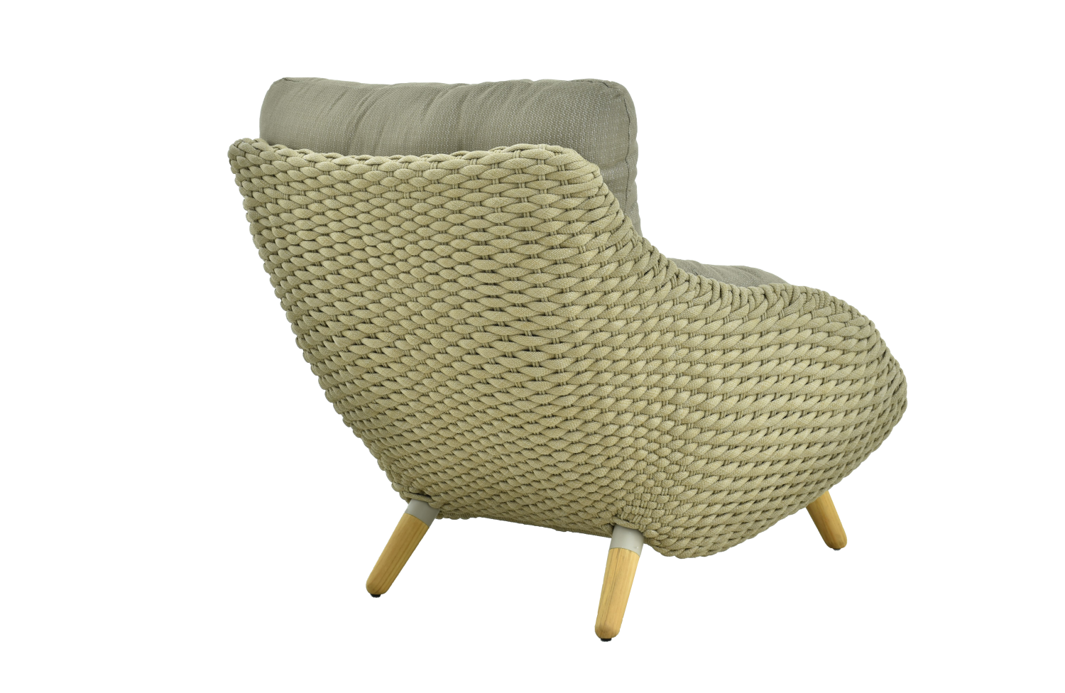 Lounge armchair (with cushions) ALLEGRA KING AL 07T / TAUPE