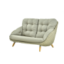 2-Seater sofa (with cushions) ALLEGRA KING AL 09T / TAUPE