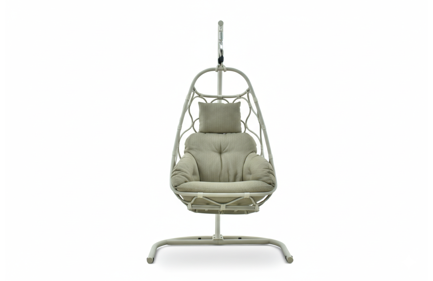 Hanging chair (with cushions) ALLEGRA AL 12T / TAUPE