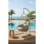 Hanging chair (with cushions) ALLEGRA AL 12T / TAUPE