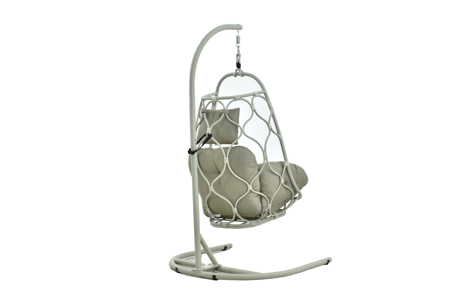Hanging chair (with cushions) ALLEGRA AL 12T / TAUPE