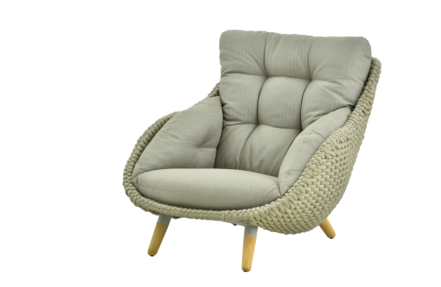 Fotel (z poduszkami) ALLEGRA KING AL 07T / TAUPE