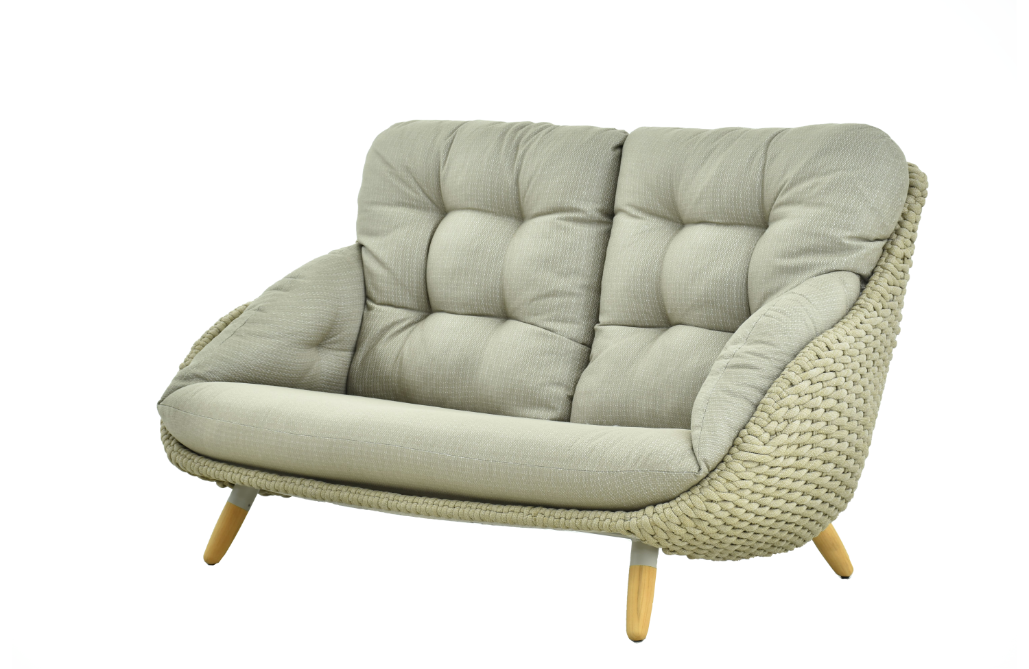 Sofa 2-osobowa (z poduszkami) ALLEGRA KING AL 09T / TAUPE