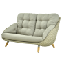 Sofa 2-osobowa (z poduszkami) ALLEGRA KING AL 09T / TAUPE