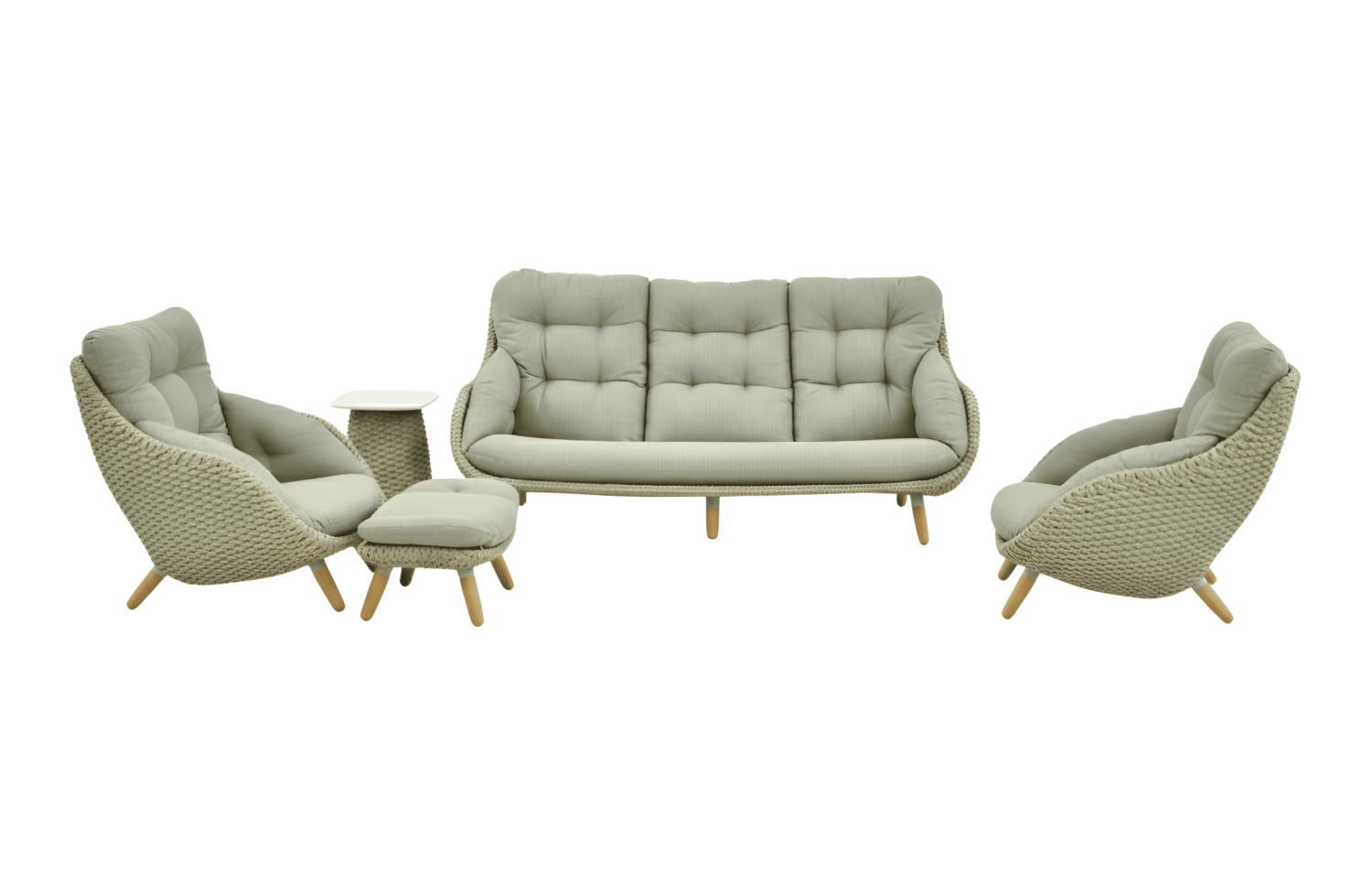 Sofa 3-osobowa (z poduszkami) ALLEGRA KING AL 10T / TAUPE