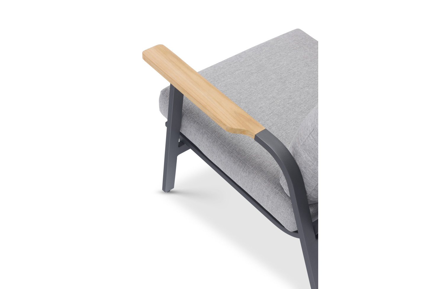 Lounge armchair (with cushions) LAGOM DANDY Lm 12G / ANTHRACITE