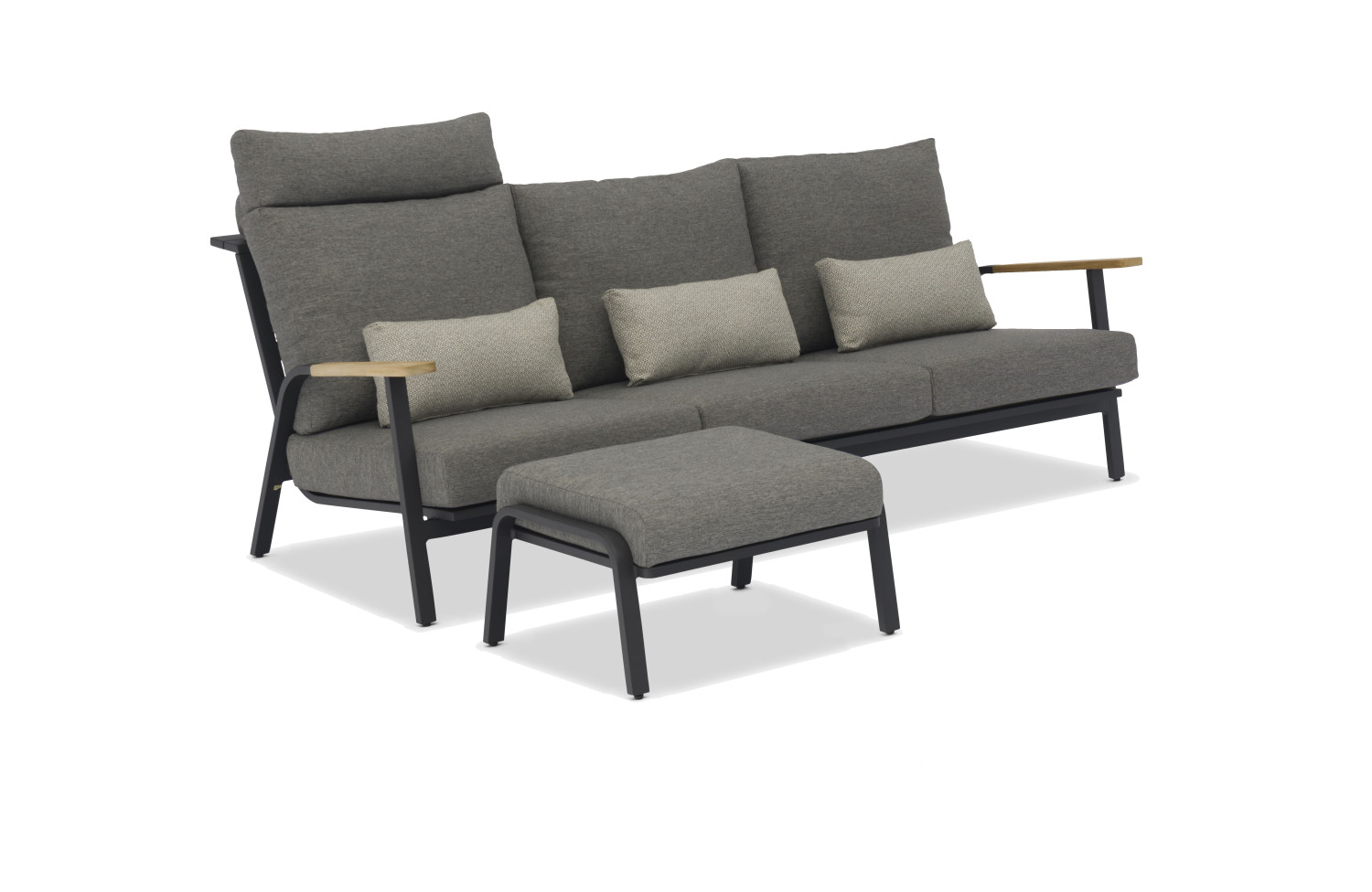 3-seater sofa (with cushions) LAGOM DANDY 11G / ANTHRACITE