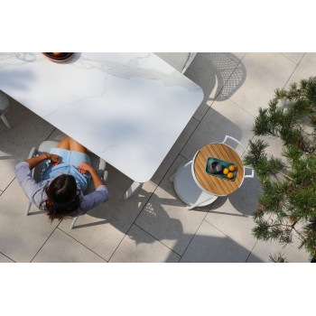 Serving table with wheels LAGOM BLOOM Lm 16G / ANTHRACITE