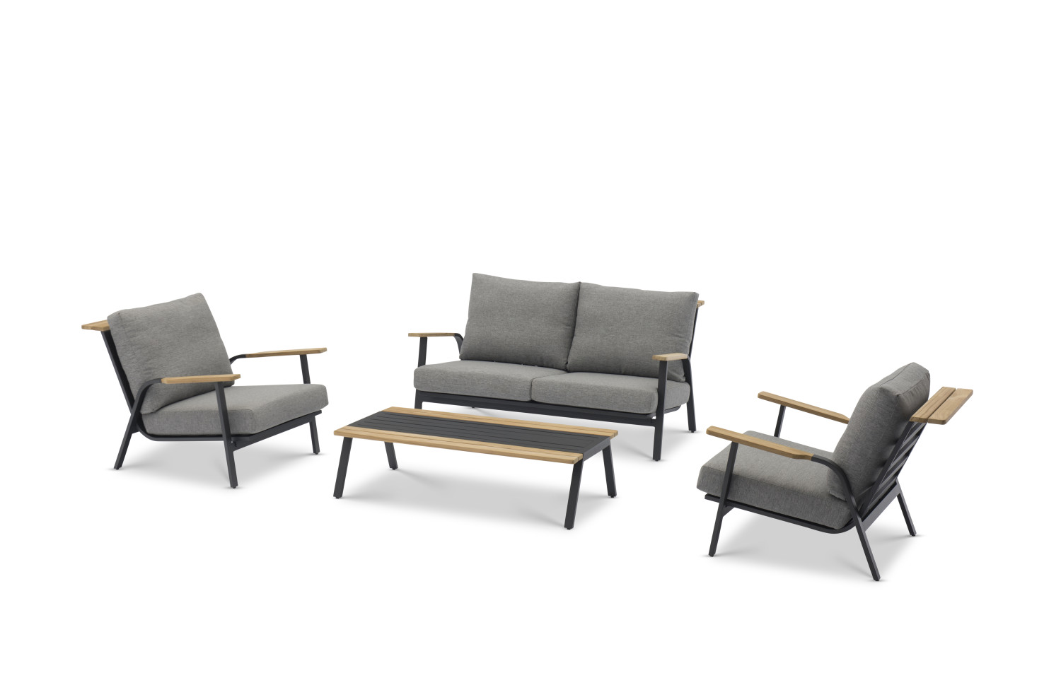 2-seater sofa (with cushions) LAGOM DANDY Lm 02G / ANTHRACITE