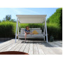 3-seater swing with canopy (with cushions) LAGOM DANDY Lm 10T / TAUPE