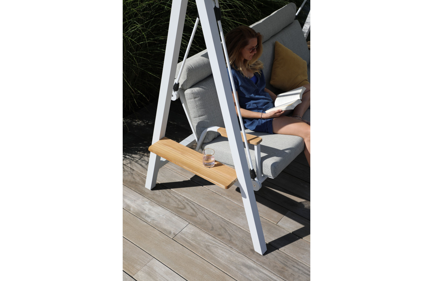 3-seater swing with canopy (with cushions) LAGOM DANDY Lm 10T / TAUPE