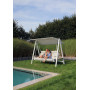 3-seater swing with canopy (with cushions) LAGOM DANDY Lm 10T / TAUPE