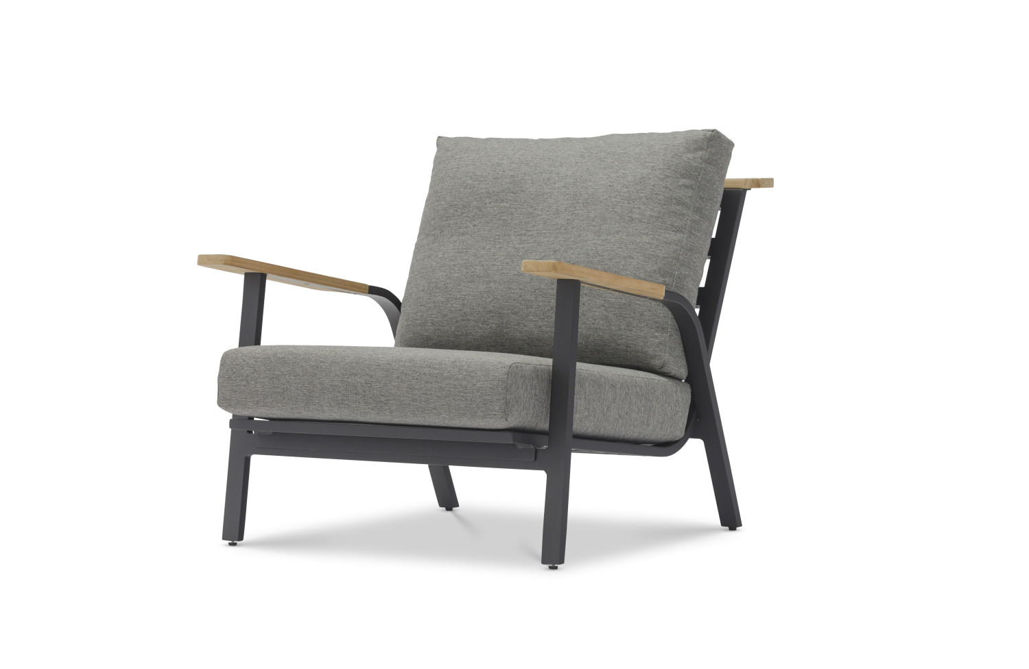 Fotel wypoczynkowy (z poduszkami) LAGOM DANDY Lm 12G / ANTHRACITE