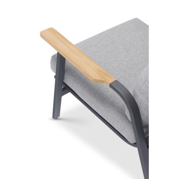 Fotel wypoczynkowy (z poduszkami) LAGOM DANDY Lm 12G / ANTHRACITE