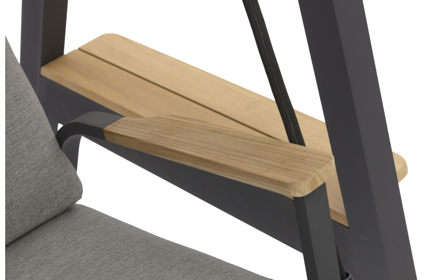 Huśtawka z daszkiem 3-osobowa (z poduszkami) LAGOM DANDY Lm 10G / ANTHRACITE