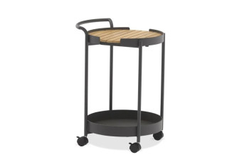 Stół do serwowania na kółkach LAGOM BLOOM Lm 16G / ANTHRACITE