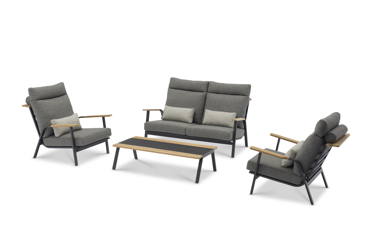 Sofa 2-osobowa (z poduszkami) LAGOM DANDY Lm 02G / ANTHRACITE