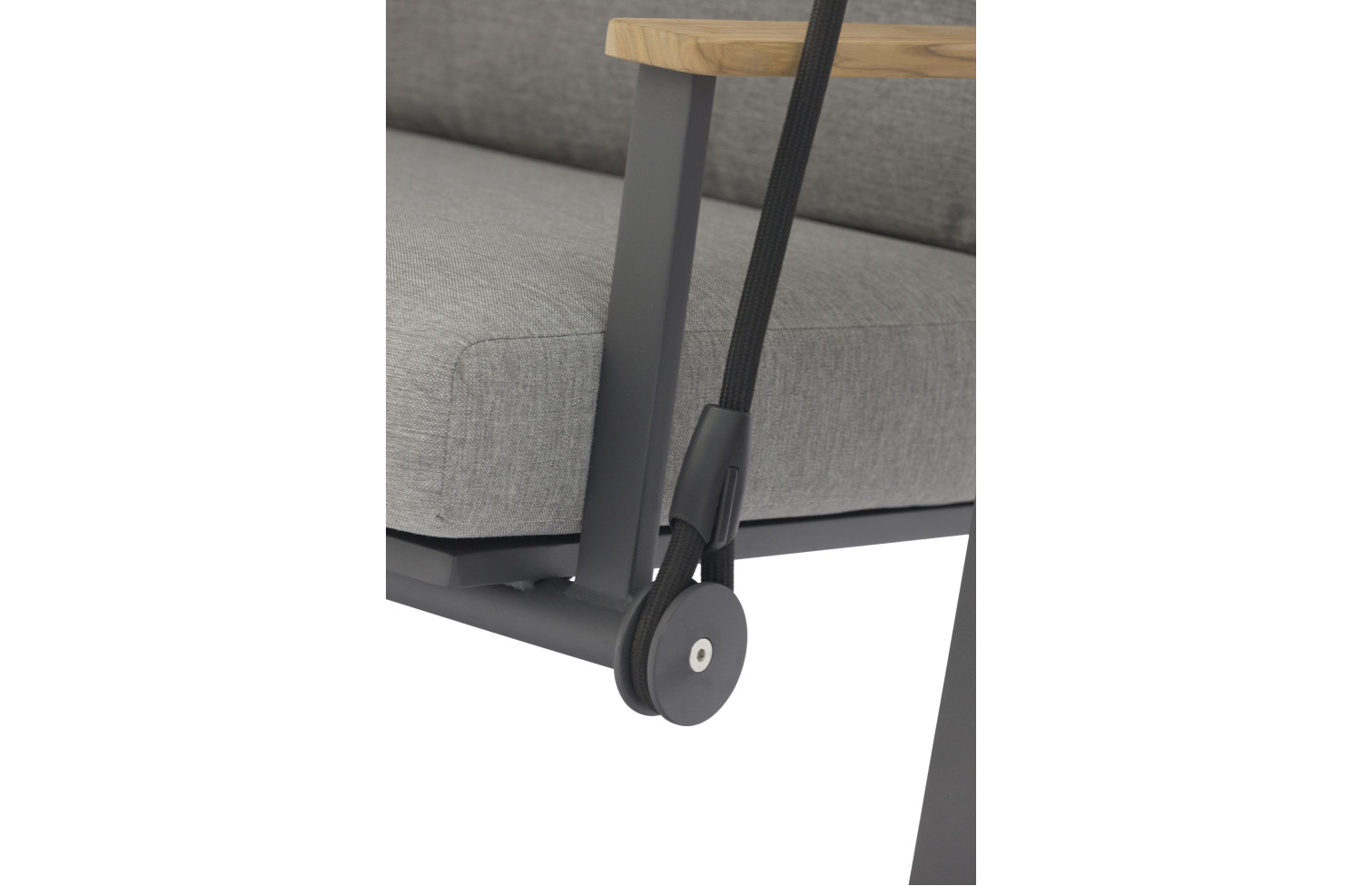 Huśtawka z daszkiem 3-osobowa (z poduszkami) LAGOM DANDY Lm 10G-G/ANTHRACITE